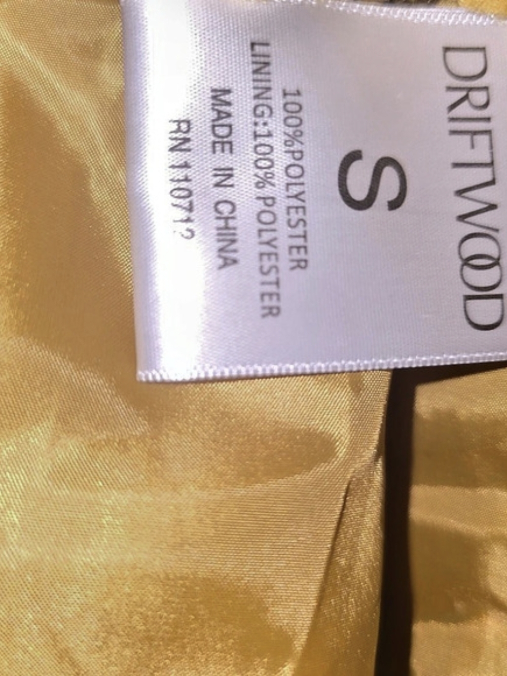 Driftwood Teddy Coat Yellow/Mustard Size Small Like New Cozy Trendy Cute Style - Picture 6 of 9